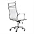K&A Company Office Chair, White Leather Office Chair High Back