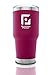 Glacier Point 30oz Vacuum Insulated Stainless Steel Tumbler, Double Walled Construction, Zero Condensation! (Purple)