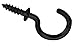 TD Designs Black Cup Hooks 3/4