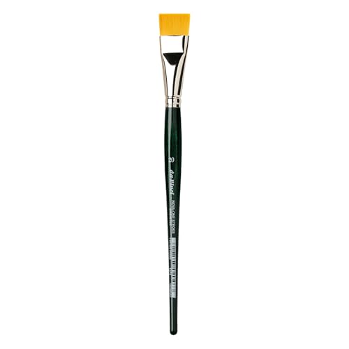 Da Vinci 1374 Series One Stroke Brush, Synthetic Fiber, Green, 22 x 1.9 x 30 cm