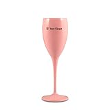 Veuve Clicquot Pink Rose Plastic Acrylic Flute Glass