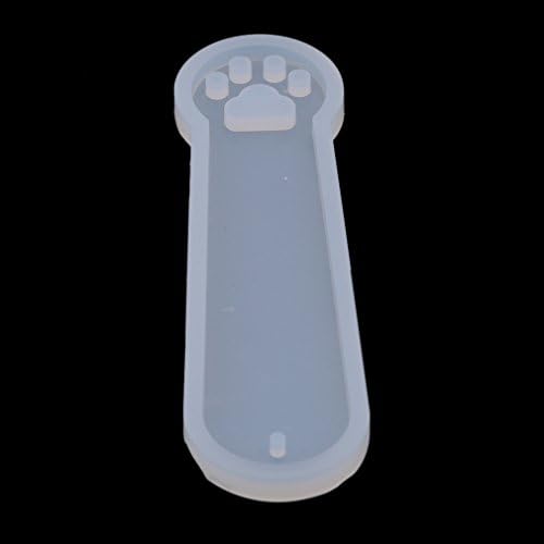 YESMAEay Silicone Bookmark Mold, DIY Bookmark Mould, Resin Jewelry DIY Craft Silicone Transparent Mold,Transparent Color