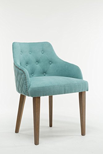 Set Of 2 Oliver Smith Contemporary Tufted Nailed Microfiber Modern Sofa Chair Sofa Arm Chairs 10010 Blue