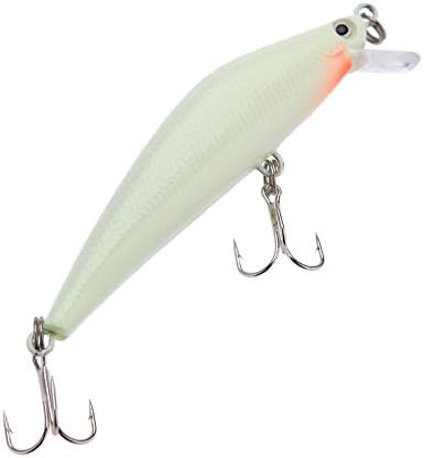 oupai 3D Luminous Night Bait Minnow Lure Hard Bait Lure Fish Hook 82mm 8g Artificial Fishing Tackle Accessory With Two Triangle Hooks