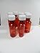 2 Ounce Graduated Oval Amber Plastic Medicine Bottles and Caps Pack of 10 Pharmaceutical Grade