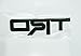 TRDRACING STICKER BLACK PLASTIC 3D DECAL EMBLEM 12.5X3.5cm