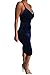 Carprinass Women's Sleeveless Bodycon Midi Dress Velvet Club Bandage Dress