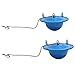 Hibbent 2 Pack Large 3-Inch Toilet Flapper Replacement Compatible with Gerber 99-788, Water Conserving Toilet Flappers for 3 Inch Flush Valves, Stainless Steel Chain, Easy to Install, Blue