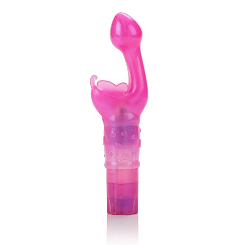 CalExotics Original Butterfly Kiss Vibrator – Multi-Speed Waterproof Vibe – Adult Sex Toys for Couples – Clitoral G Spot Massager – Pink