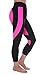Huiyuzhi Women's Heart Shape Fitness Yoga Sport Pants Leggings (XS, Red-White) (0L, Black-Pink)