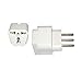 VCT VP-107AW International Travel Grounded Adapter Plug for Italy Converts USA & European Plug to Italy Plug