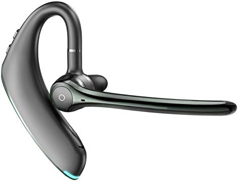Bluetooth Headset,Wireless Bluetooth Earpiece V5.0 CVC8.0 Dual Mic Noise Cancelling Earphone Built-in 2Mic 16Hrs Hands-Free Calling for Driving/Business/Office/Trucker with iPhone Android Cell Phones
