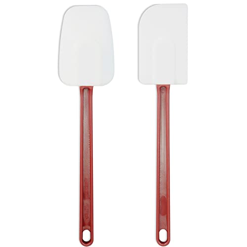Heat Resistant Rubber Spatulas Silicone Commercial Spatulas Rubber Spoon Scraper for Cooking