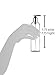 MoYo Natural Labs 8 oz Pump Dispenser, Empty Soap and Lotion Bottles with Locking Cap, BPA Free PET Plastic Containers for Essential Oils/Liquids (2 Pack, Clear)