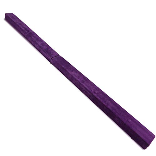 Vehipa Gymnastics Balance Beam,8.2 Ft Wood Core Folding Floor Balance Beam with Anti-Slip Base,Foam Top and Carry Handles,Home Training Floor Beam (Purple)