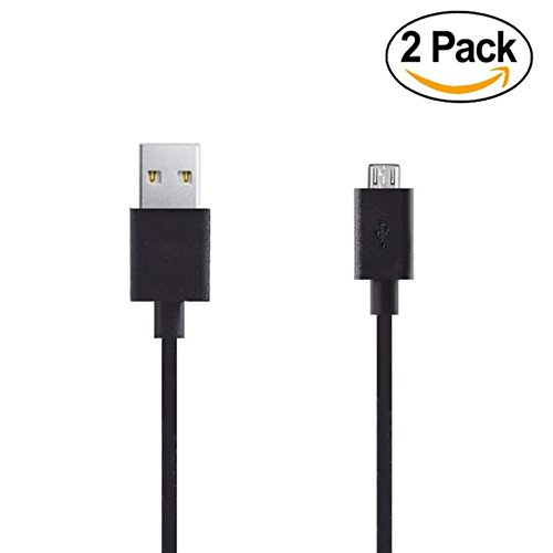 Click Here to See More Images 2 Pack USB Charger Cables for Echo Dot 2nd Generation, Tap Alexa Enabled Portable Bluetooth Speaker, Huawei Honor 7X, Samsung Galaxy S7, S6, S5, MOTO G5, G5 Plus, LG Stylo 3, Motorola G5s, G5s Plus