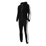 Realdo Mens Tracksuit Set Full Zip Long Sleeve Running Jogging Sportwear Suit