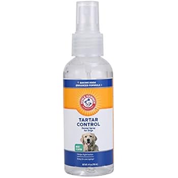 Arm & Hammer Dog Dental Care Tartar Control Dental Spray for Dogs | Reduces Plaque & Tartar Buildup Without Brushing, 4 oz, Mint Flavor
