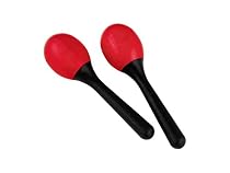 Nino Percussion NINO569R Plastic Egg Maracas, Red
