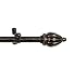Achim Home Furnishings Bruno II Lawson Curtain Rod with Finials, 28