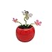 YINGYUE Cute Creative Dancing Flower Bee Model Solar Powered Swing Toy Car Ornament Home Office Decor Gift