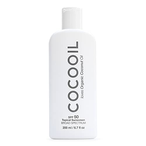 COCOOIL Topical Sunscreen SPF 50 Natural Botanical Oils, Organic