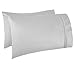 Nestl Queen Sheet Set - 4 Piece Bed Sheets for Queen Size Bed, Deep Pocket, Hotel Luxury, Extra Soft, Breathable and Cooling, Light Grey Queen Size Sheets