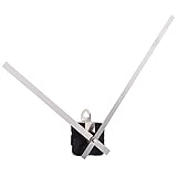 Mudder High Torque Quartz Clock Movement Mechanism Motor with 250 mm/ 9.8 inches Long Straight Hands (Silvery)