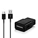 Samsung Adaptive Fast Charging USB Wall Charger with USB-C Cable for Samsung Galaxy S8 S9 Plus Note 8 - Non-Retail Packaging - Black primary