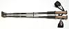 Pair of Pace Maker Trekking Poles with small disks and vulcanized rubber feet