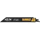 DEWALT Reciprocating Saw Blades, 8-Inch, 14/18TPI, 5-Pack (DWA4188)