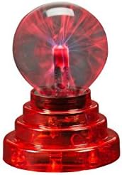 Interactive Light Show Warm Fuzzy Toys Plasma Ball, Red Set of 3