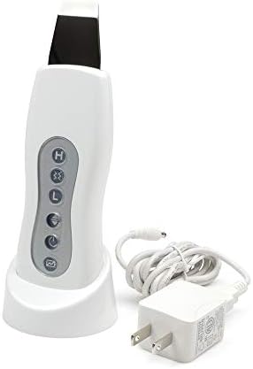 NORLANYA Ultrasonic Skin Scrubber Spatula Blackhead Removal Skin Peeling Extractor Pores Cleanser Facial Scrubber - Gentle Hydro-Exfoliation - Cordless