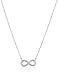 Sterling Silver Infinity Necklace and Earrings Jewelry Set