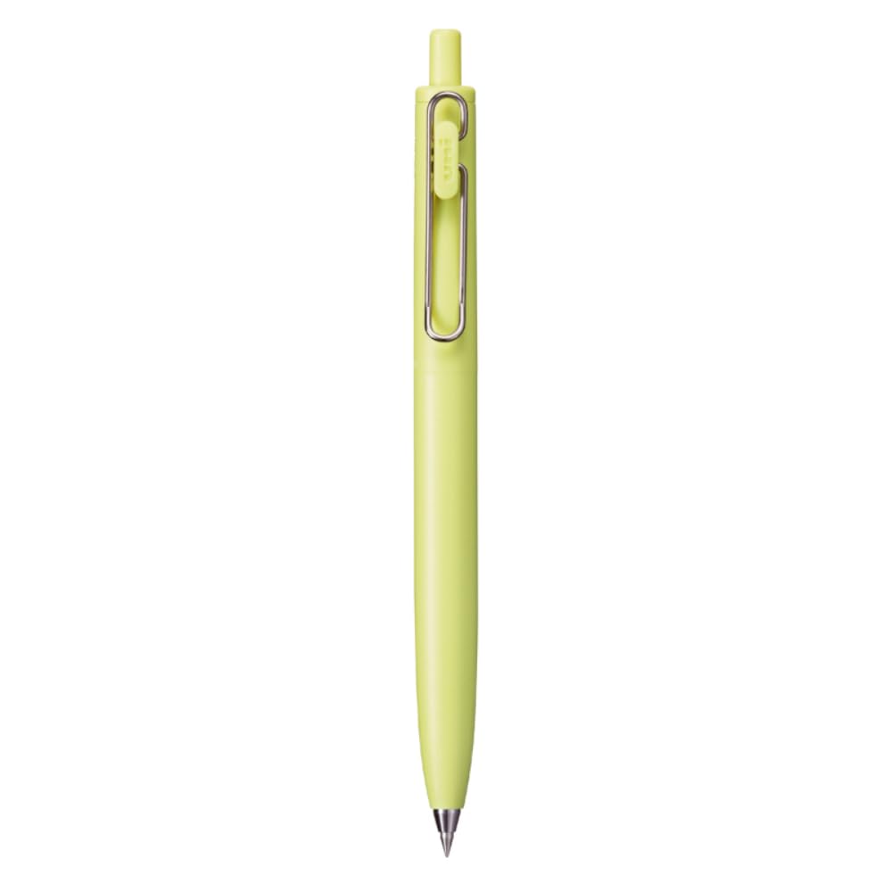 Uni One F Gel Pen • 0.38 mm • Black Ink (Faded Yellow)