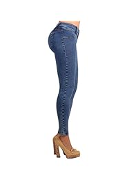 LOWLA SHAPEWEAR LOWLA Jeans ajustados colombianos de elevación a tope Jeans Colombianos Levanta Cola