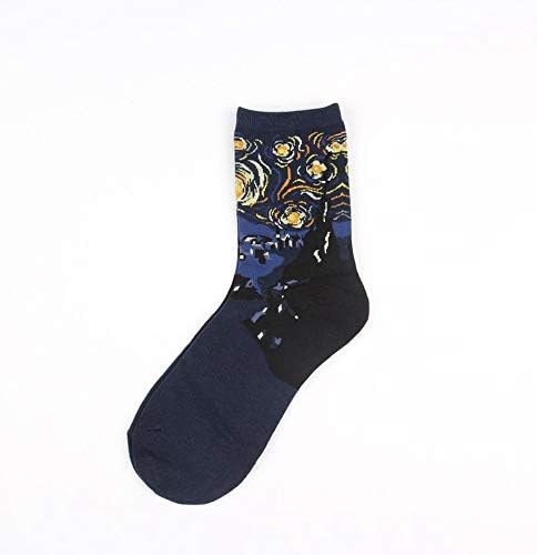 SIKESONG Fashion Retro Women'S Men'S Art Socks Funny Comfortable Breathable Socks (5 Pairs)