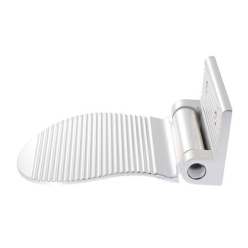 PartyKindom Anti-Slip Shower Pedal Footboard Tool for Bathing and Shoe Care Aluminum Feet Supporter for Home Use