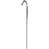 HomeStock Country Cottage 62" Polished Chrome Brass Tubing Shower Riser, Universal Fit, Solid Metal Construction, Corrosion-P