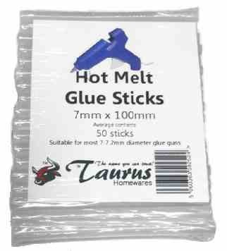 EETools® 50 Sticks of 7mm x 100mm Hot Melt Glue