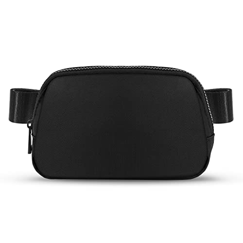 Lulu Belt Bag for Women Men, Everywhere Fanny Pack Lemon Dupes, Waterproof Crossbody Waist Bag with Adjustable Strap for Workout Running Traveling Hiking, DIY Patch Available, Fashion LuLu Style