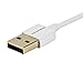 Monoprice USB 2.0 Cable - 1.5 Feet - White | Premium USB Type-A to USB Micro Type-B Charge & Sync Cable