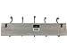 Avignon Rustic Hook Rail Coat or Towel Rack 24 inches Wide and 4.5 inches high