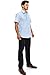 Men's Regular-Fit Solid Color Short Sleeve Dress Shirt, LIGHTBLUE Shirts (XL)