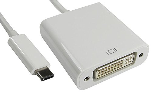 PROSIGNAL USB3C-DVICAB USB-C to DVI Adaptor White - Male to Female, 1080p Support