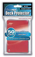 Trading Card Supplies - Ultra Pro DECK PROTECTORS - RED (50 pack) - Standard Size by Sleeves