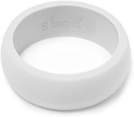 sBodyCo Silicone Wedding Ring – Skin Safe &amp; Comfortable Fit Wedding-Bands for Men made from Non-toxic, Antibacterial Silicone – Designed for Active Men or those with a Dangerous Job