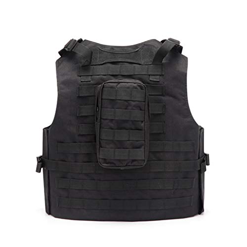Jipemtra Tactical MOLLE Vest Adjustable Combat Training Military Mesh Police Vest Detachable Airsoft Paintball Vest Assault Swat Vest for Outdoor Hunting Army Fans CS Game Field Ope (Tan#2)