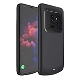 Galaxy S9 Plus Battery Case,External 5200mAh Portable Backup Charger Pack with Soft TPU and Full Edge Protection Type C Extended Power Bank Charging Case for Samsung Galaxy S9 Plus(Not for S9) (Black)