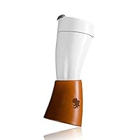 WeLoveFamily 230 ml Cup Goat Horn Stainless Steel Coating Coffee Mug Insulation Cup A Vacuum White